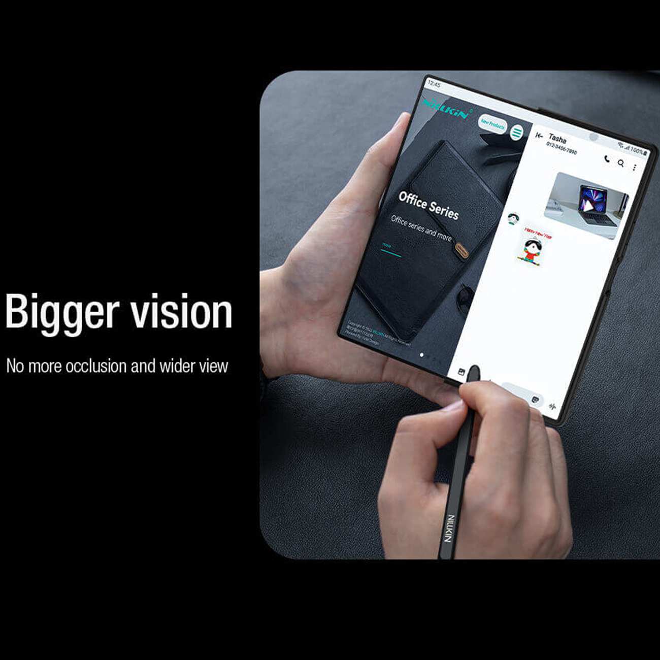 کیف گوشی موبایل سامسونگ Galaxy Z Fold 7 5G نیلکین Nillkin Qin Pro Leather