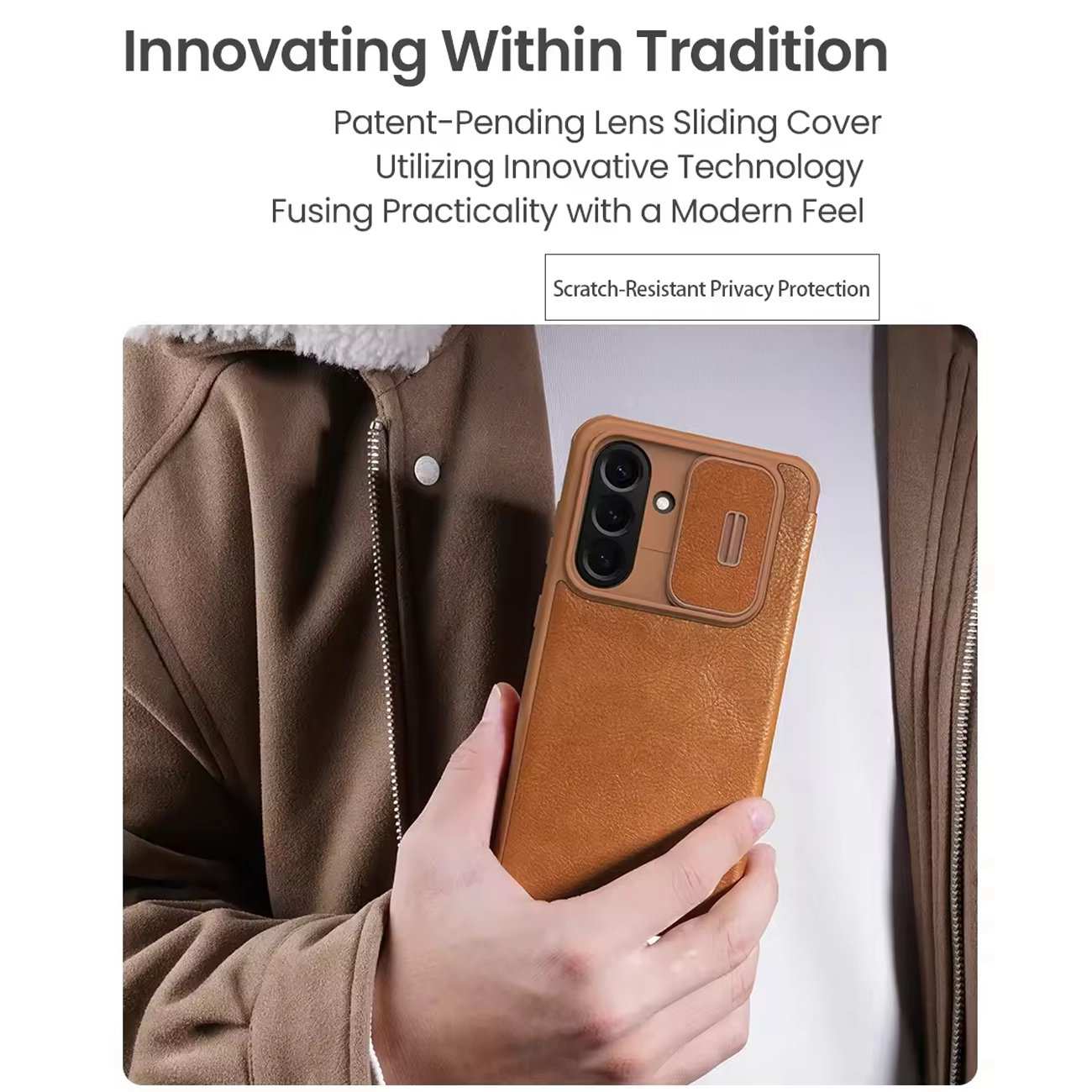 کیف گوشی Samsung Galaxy A56 5G نیلکین Qin Pro