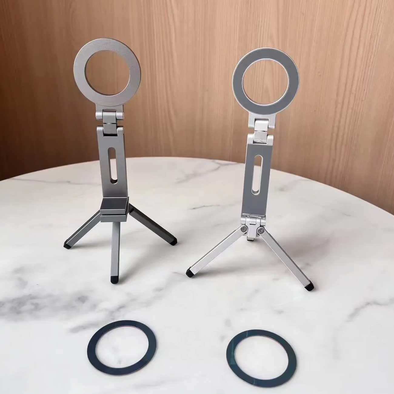 هولدر مگنتی تاشو رومیزی بونروی E01S با قابلیت اتصال به لبه میز و تخت