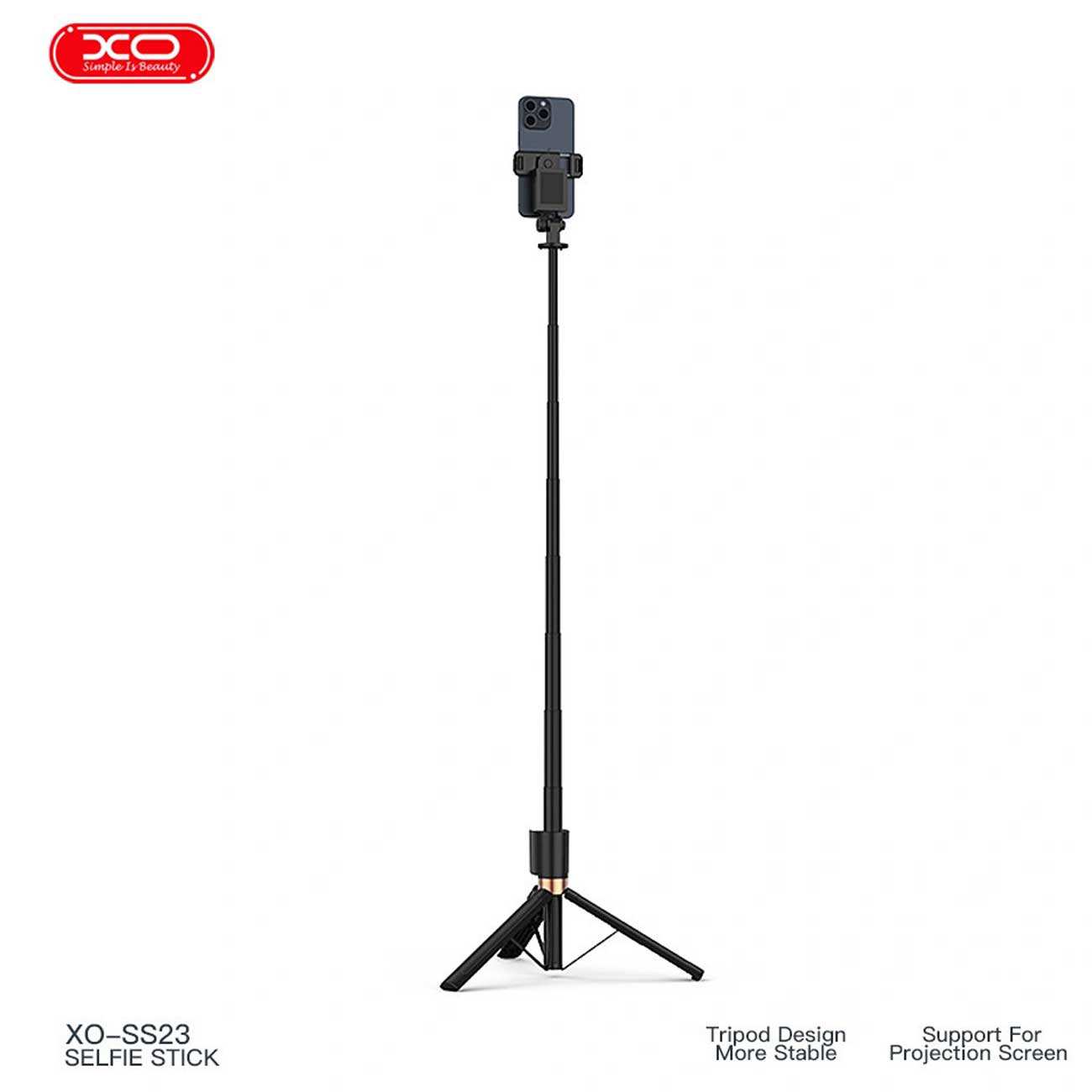 مونوپاد چراغدار و پایه نگهدارنده گوشی موبایل ایکس او SS23