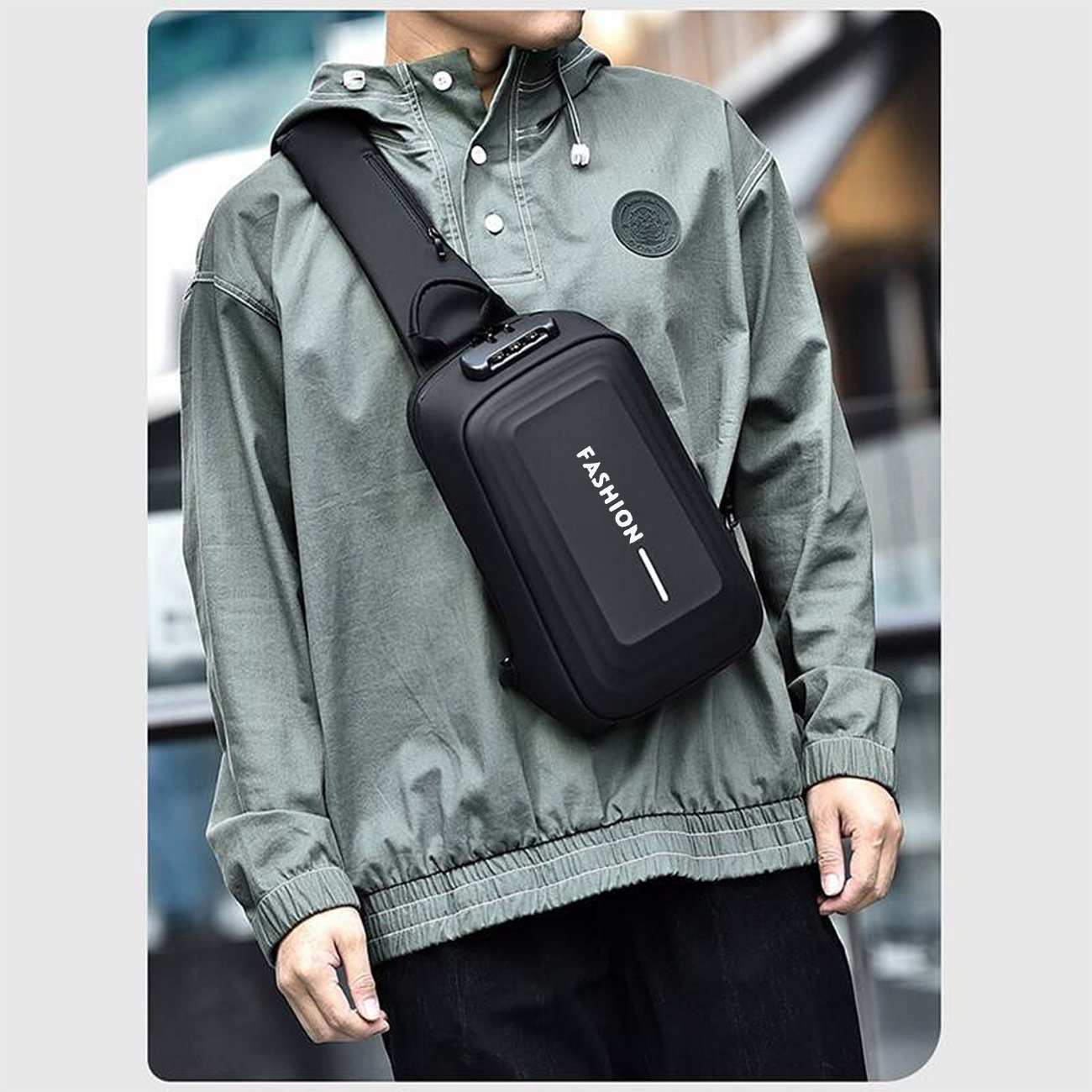 کیف کراس بادی رمزدار ضدآب فشن FASHION D03