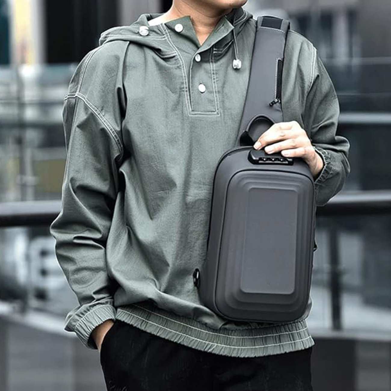 کیف کراس بادی رمزدار ضدآب فشن FASHION D03