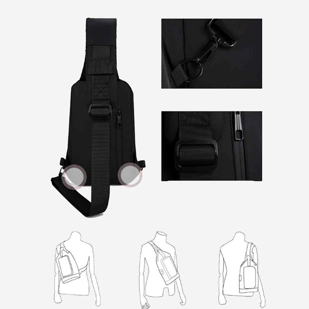 کیف کراس بادی رمز دار ضدآب فشن Fashion D05