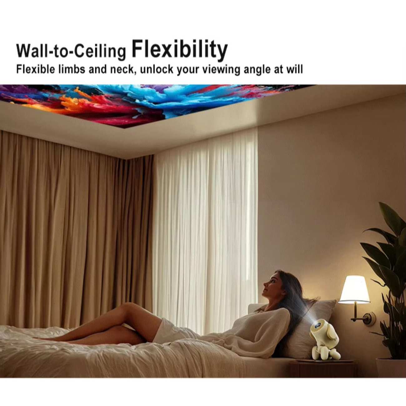 مینی ویدئو پروژکتور هوشمند قابل حمل JY320LI