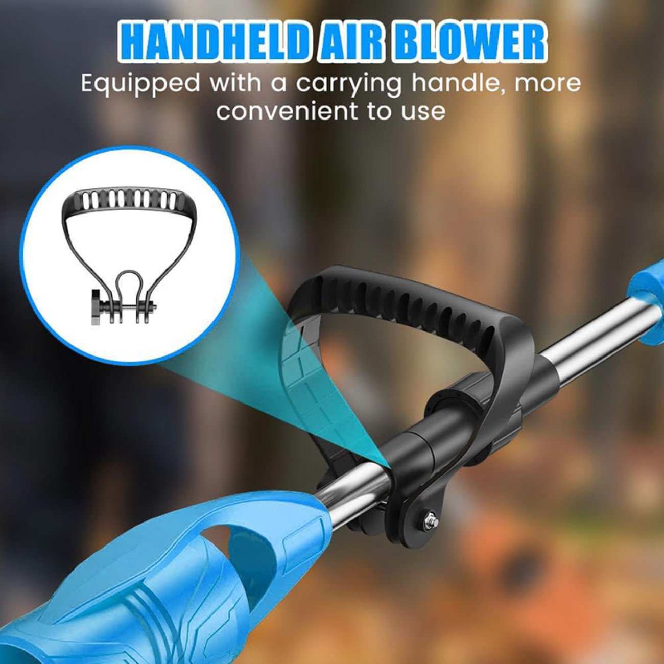 جت فن دمنده دسته دار تاشو شارژی قابل حمل CORDLESS LEAF BLOWER با باتری یدک