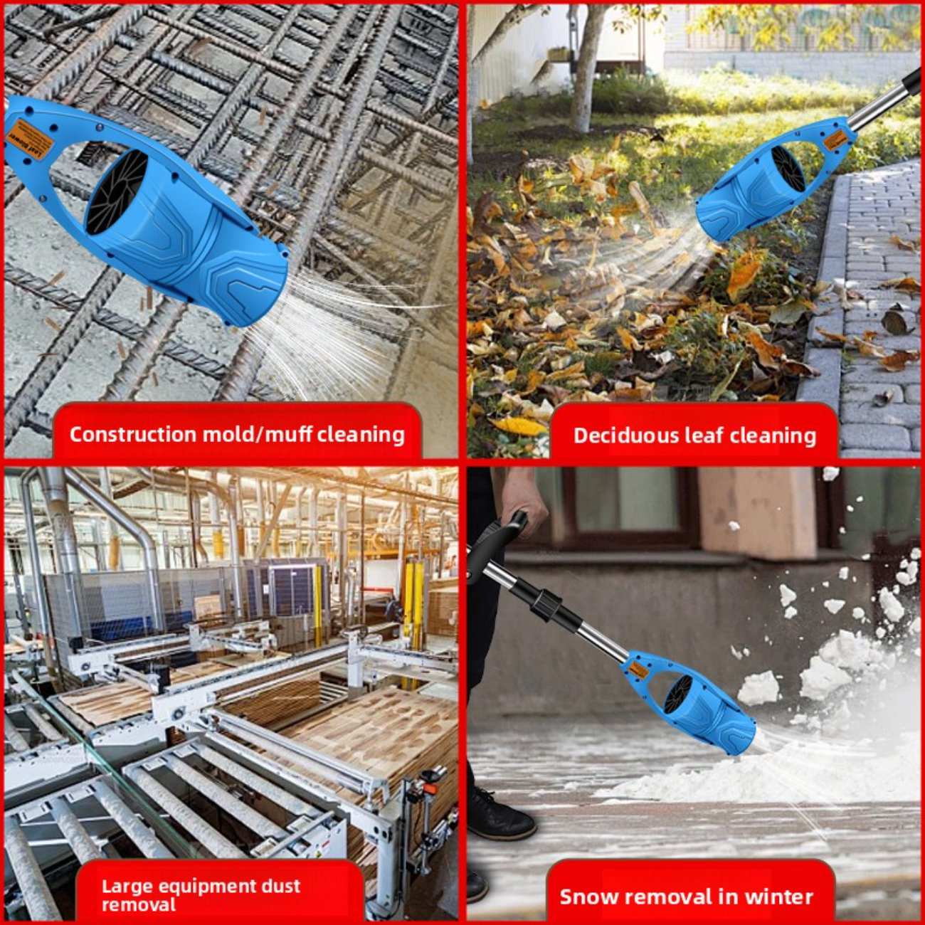 جت فن دمنده دسته دار تاشو شارژی قابل حمل CORDLESS LEAF BLOWER با باتری یدک