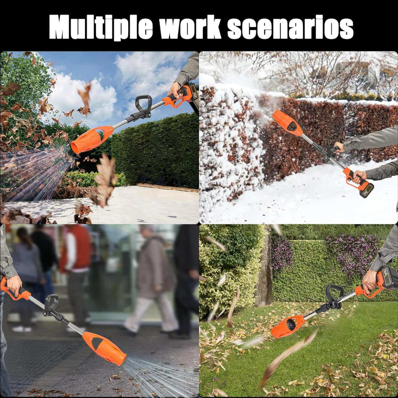 جت فن دمنده دسته دار تاشو شارژی قابل حمل CORDLESS LEAF BLOWER با باتری یدک