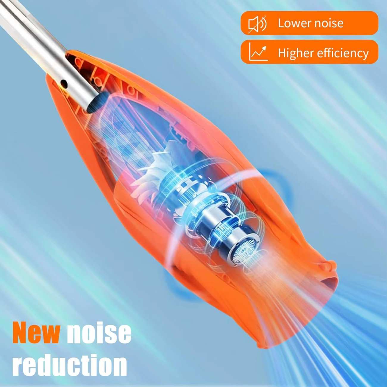 جت فن دمنده دسته دار تاشو شارژی قابل حمل CORDLESS LEAF BLOWER با باتری یدک