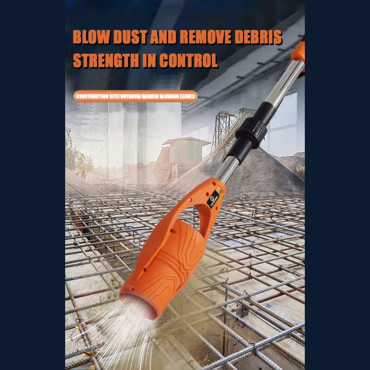 جت فن دمنده دسته دار تاشو شارژی قابل حمل CORDLESS LEAF BLOWER با باتری یدک