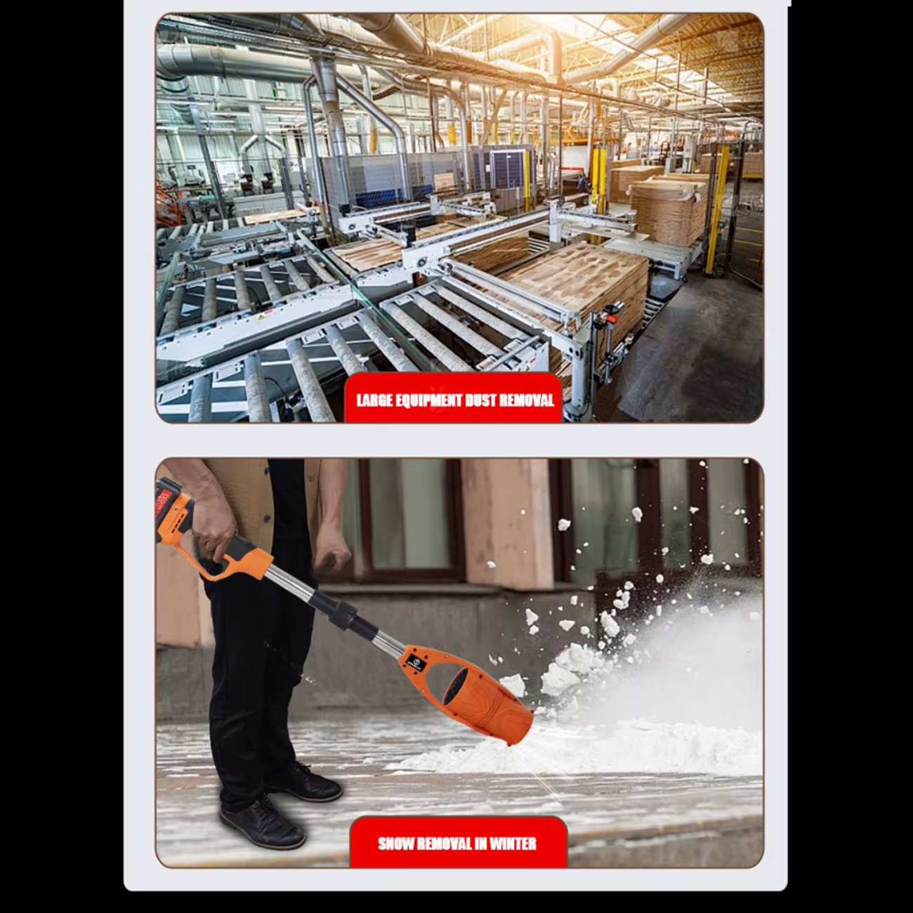 جت فن دمنده دسته دار تاشو شارژی قابل حمل CORDLESS LEAF BLOWER با باتری یدک