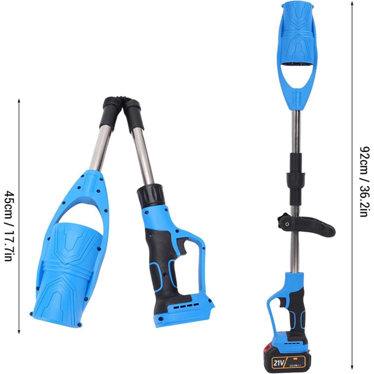جت فن دمنده دسته دار تاشو شارژی قابل حمل CORDLESS LEAF BLOWER با باتری یدک