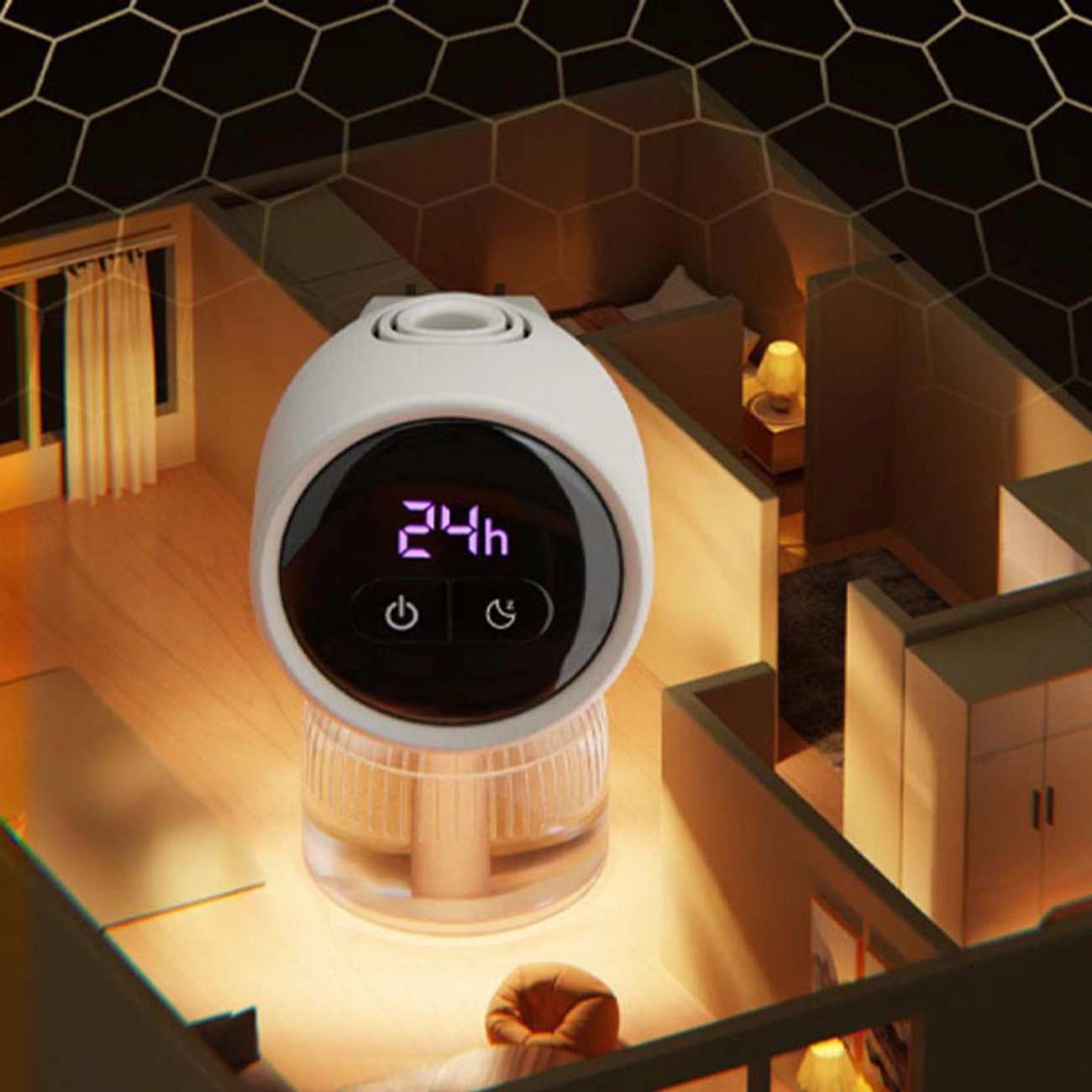 حشره کش برقی پریزی و چراغ خواب کوالیتل Qualitell P2 zsm242117 با مایع مخصوص