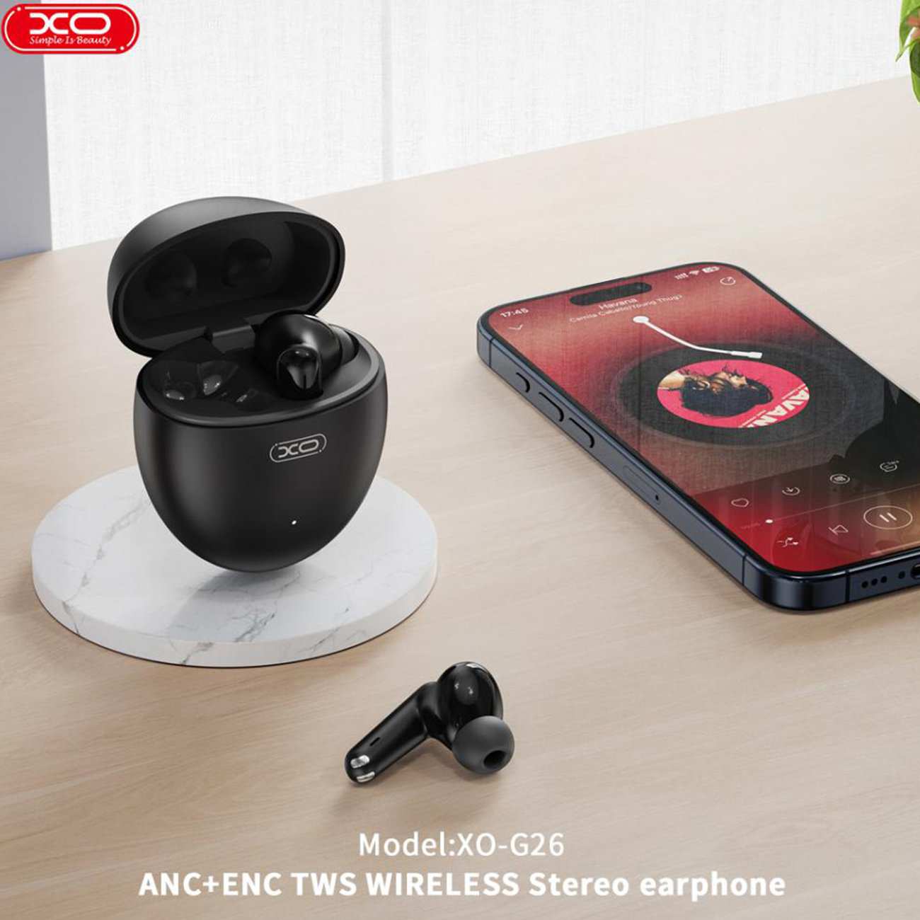 هندزفری بلوتوثی 5.3 نویز کنسلینگ فعال ایکس او G26
