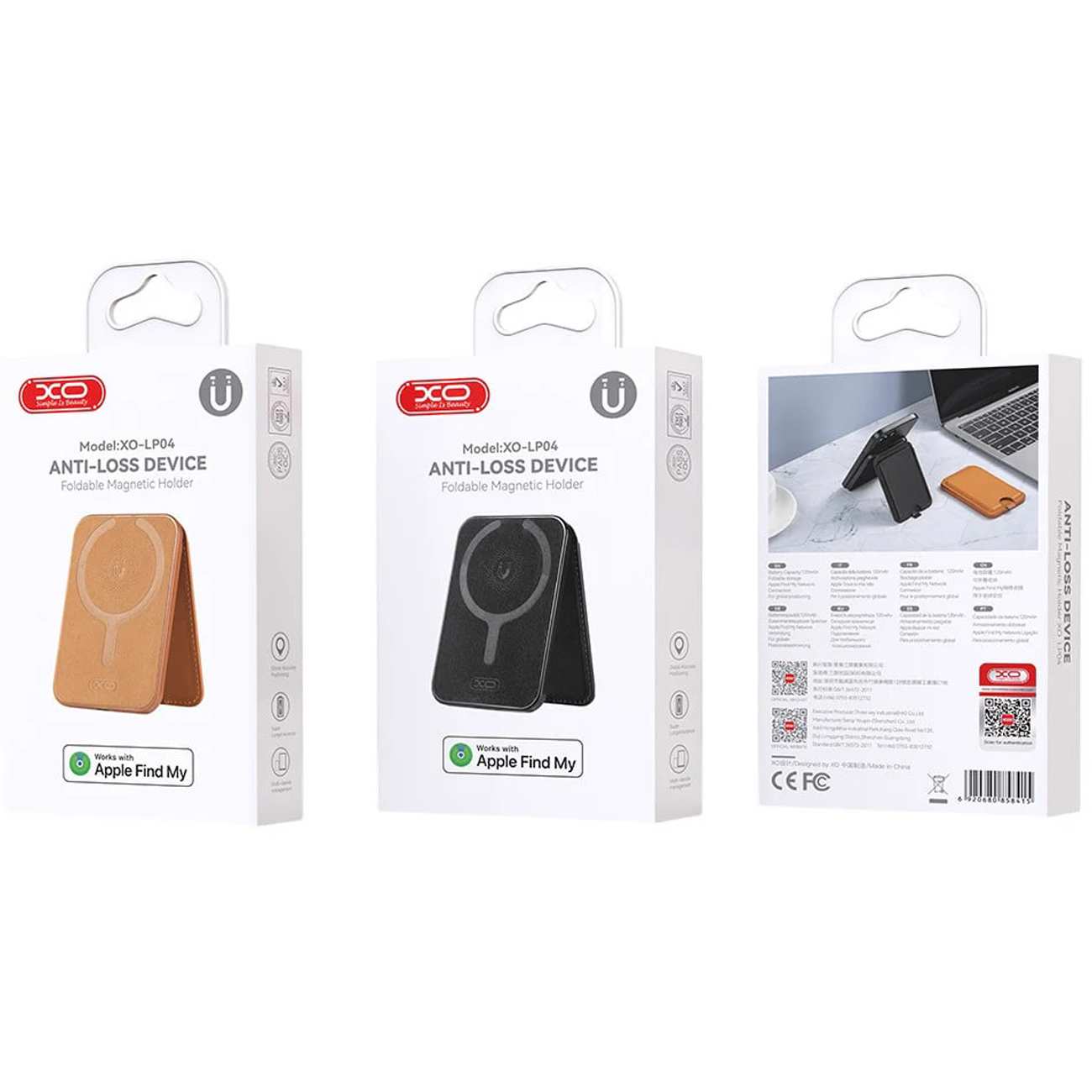 کیف کارت مگسیف گوشی آیفون و هولدر موبایل ایکس او XO LP04