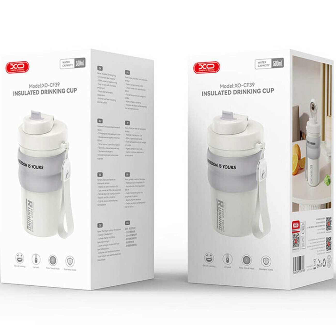 ماگ مسافرتی 500 میلی لیتری ایکس او XO CF39