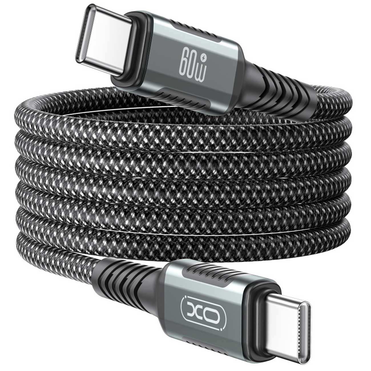 کابل مگنتی تایپ سی به تایپ سی فست شارژ 100 وات یک متری ایکس او NB-Q267