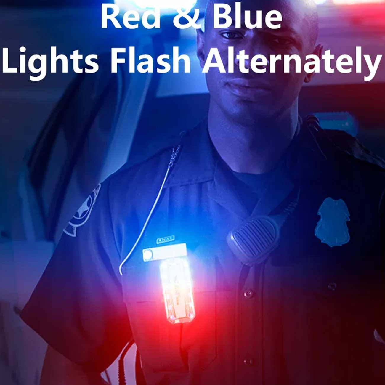 چراغ خطر و چراغ پلیسی اسمایلینگ شارک Smiling Shark JD007 با نور قرمز و آبی