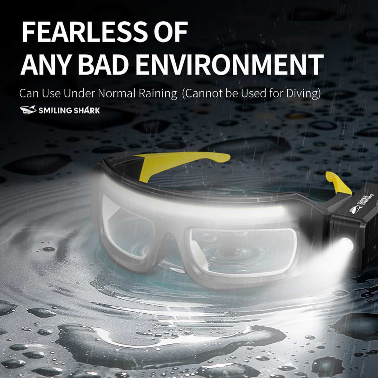 هدلایت سنسوردار و عینک کار اسمایلینگ شارک SmilingShark TD0243