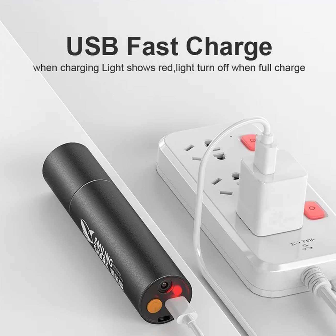 چراغقوه و لیزر قرمز اسمایلینگ شارک SmilingShark SD0112 یووی با نور فرابنفش