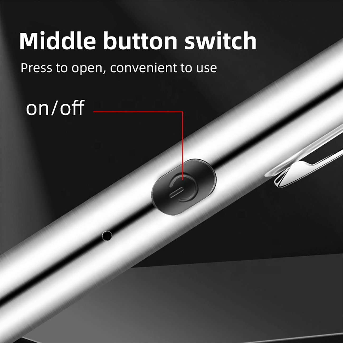 چراغ قوه شارژی کوچک گیره دار اسمایلینگ شارک SmilingShark 9188 با نور بنفش UV