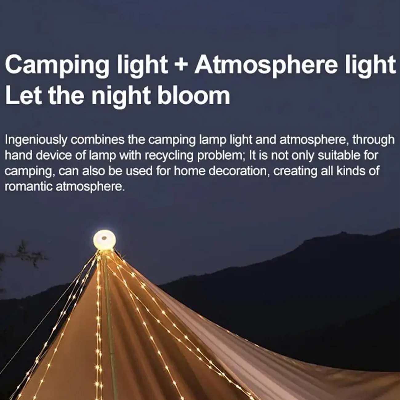 ریسه و لامپ شارژی کمپینگ 7 متری ضدآب شیائومی xiaomi Nextool NE20363A