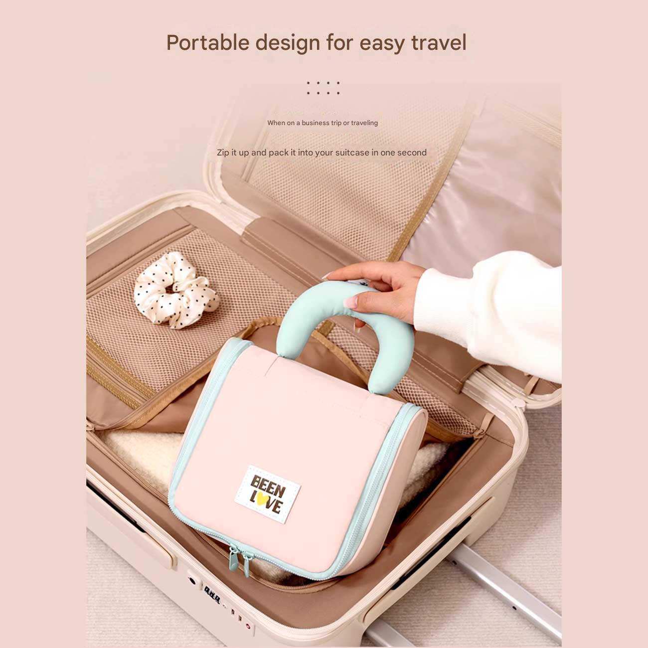 کیف لوازم آرایش مسافرتی جوردن و جودی jordan & judy pt073