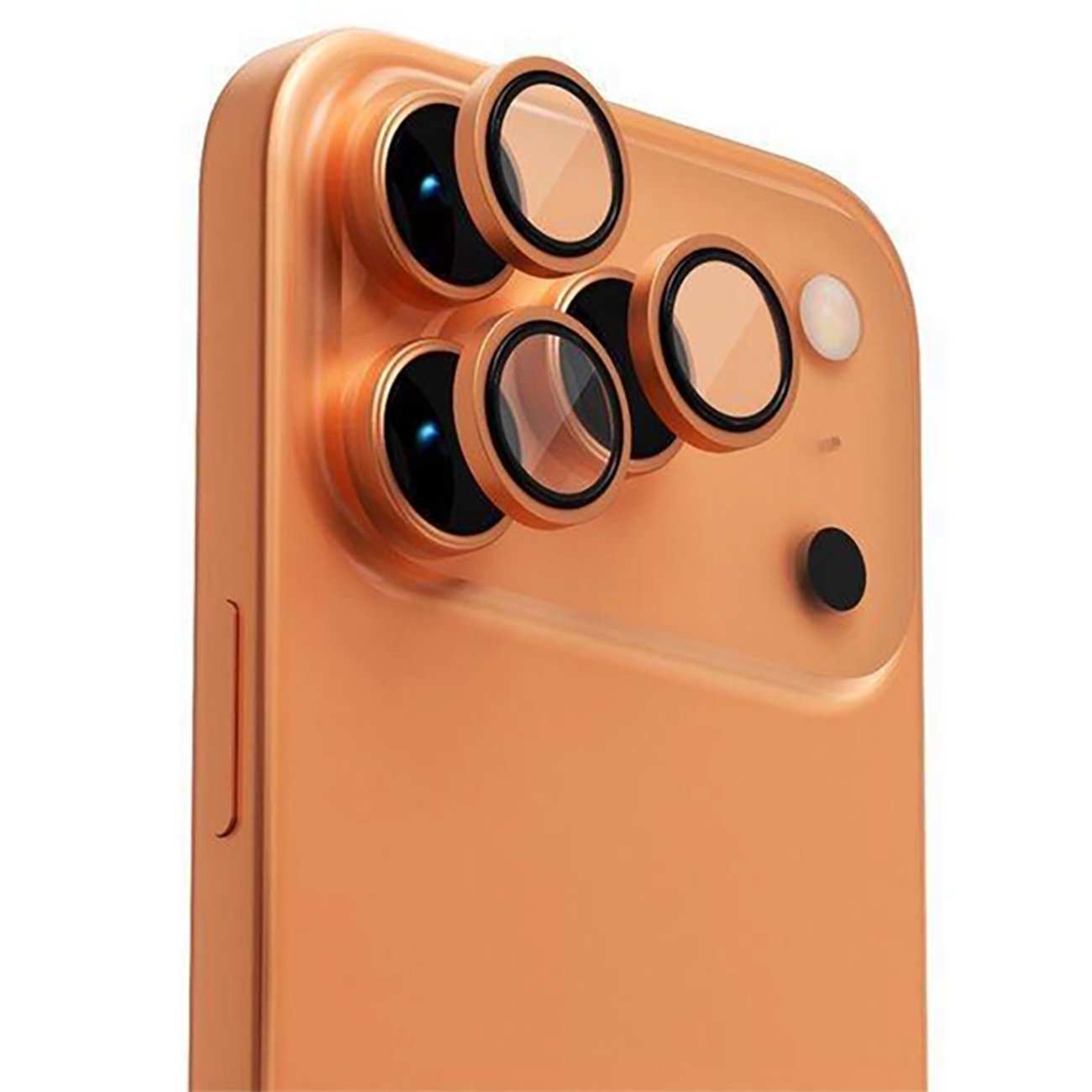 محافظ رینگی لنز دوربین آیفون 17 کوزوم KUZOOM PVD AR Titanium ضد انعکاس نور