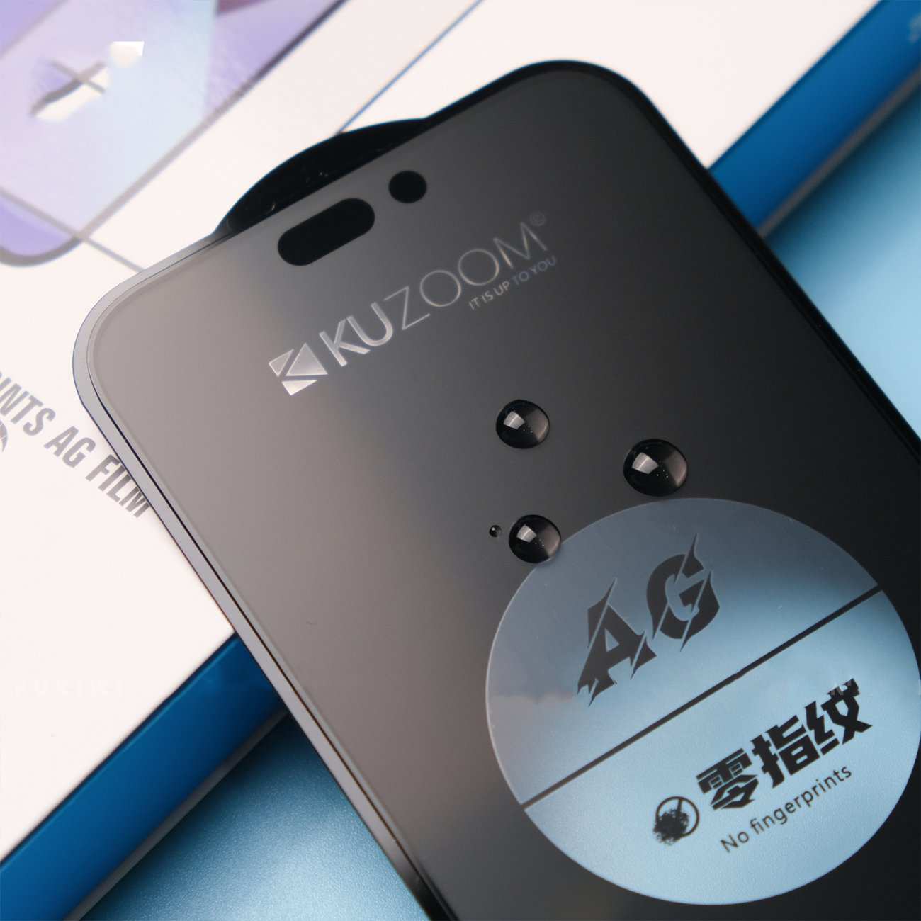 گلس گوشی آیفون 17 پرو کوزوم KUZOOM ULTRA HD ضدتعریق و بدون جاماندن اثر انگشت