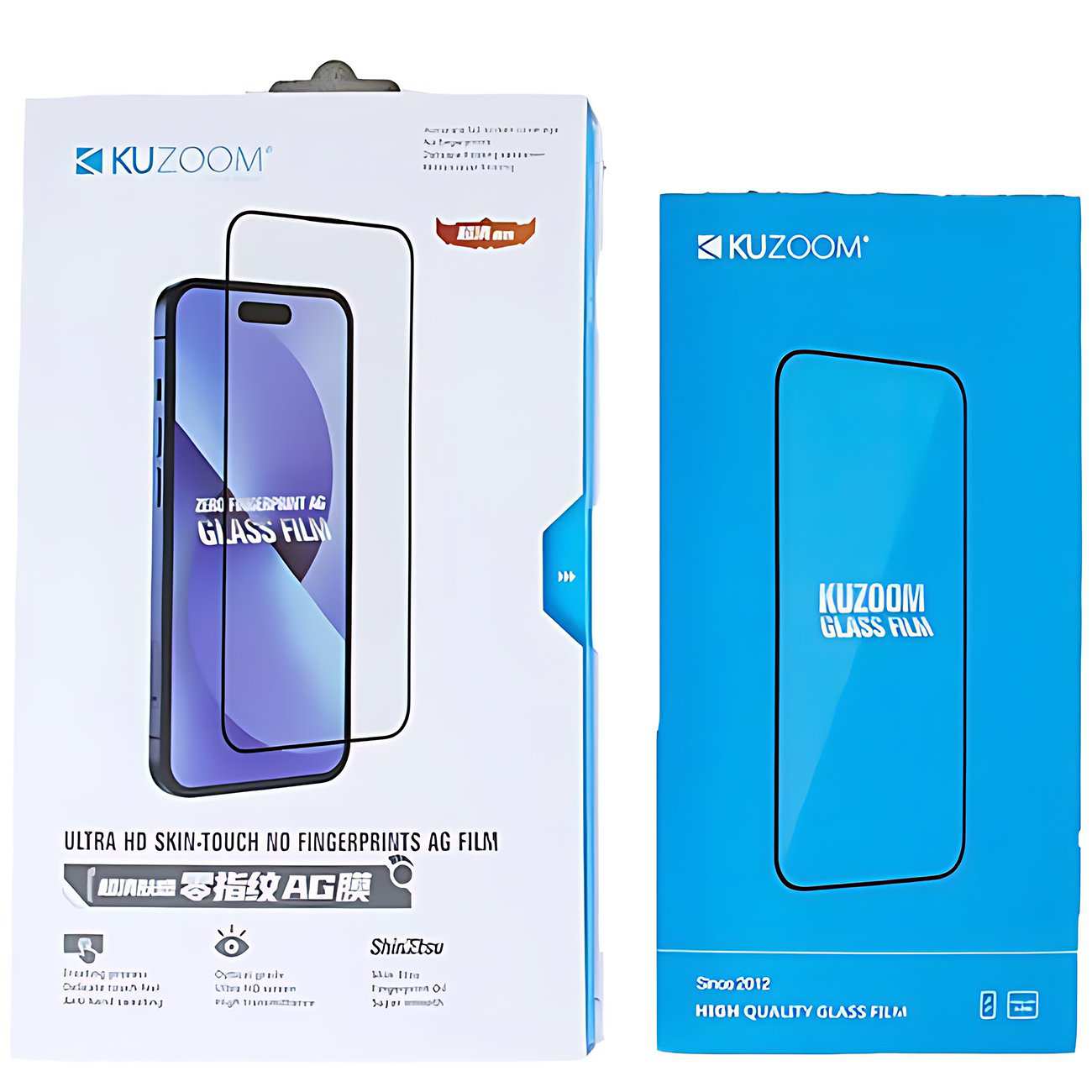 گلس گوشی آیفون 17 پرو کوزوم KUZOOM ULTRA HD ضدتعریق و بدون جاماندن اثر انگشت