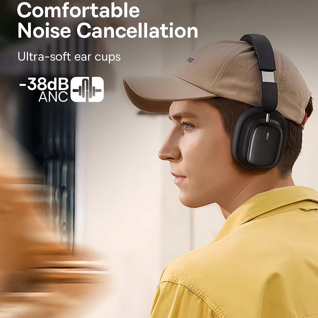 هدفون بلوتوثی 5.3 نویز کنسلینگ فعال بیسوس Baseus Bowie H1i