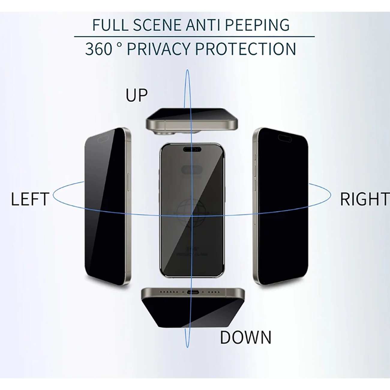 گلس پرایوسی آیفون 17 پرومکس کوزوم ANTI PEEPING KUZOOM