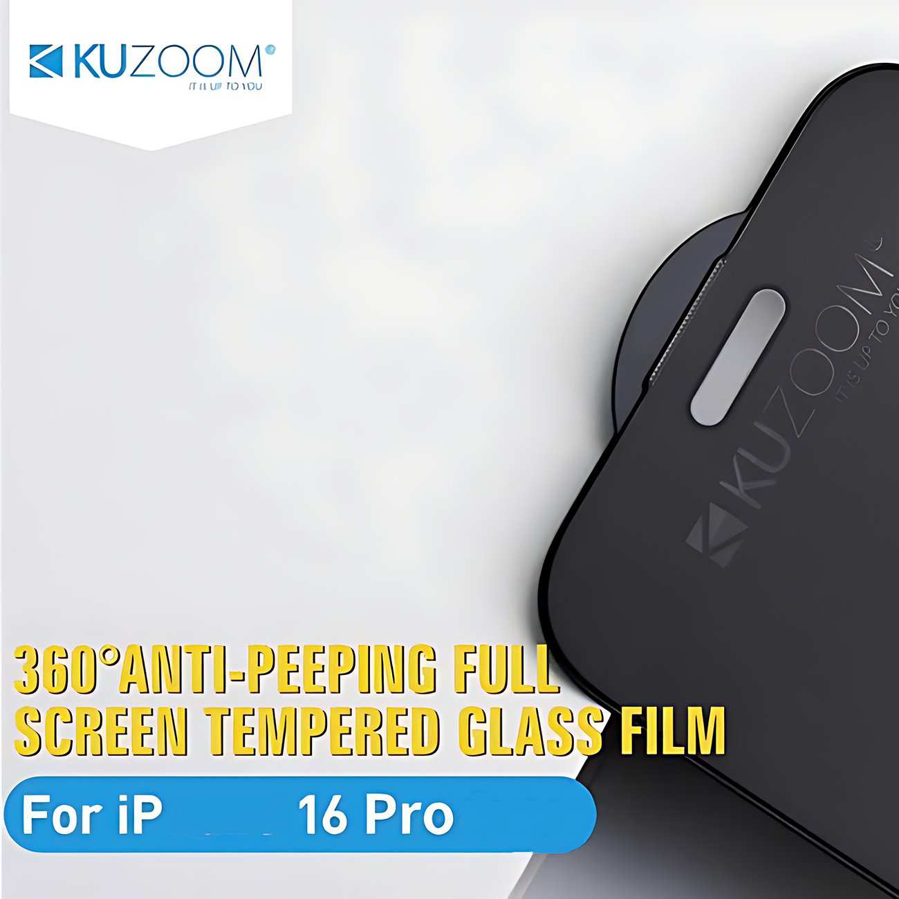 گلس پرایوسی 360 درجه آیفون 17 پرو کوزوم KUZOOM ANTI-PEEPING