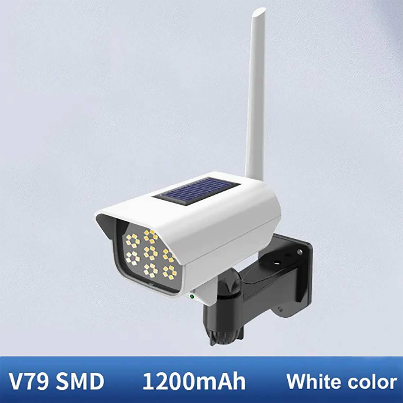 چراغ شارژی هوشمند سنسور حرکتی خورشیدی ضدآب اسمایلینگ شارک SMILING SHARK HS-V79 طرح دوربین مداربسته