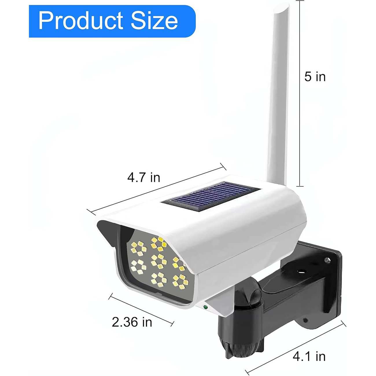 چراغ شارژی هوشمند سنسور حرکتی خورشیدی ضدآب اسمایلینگ شارک SMILING SHARK HS-V79 طرح دوربین مداربسته