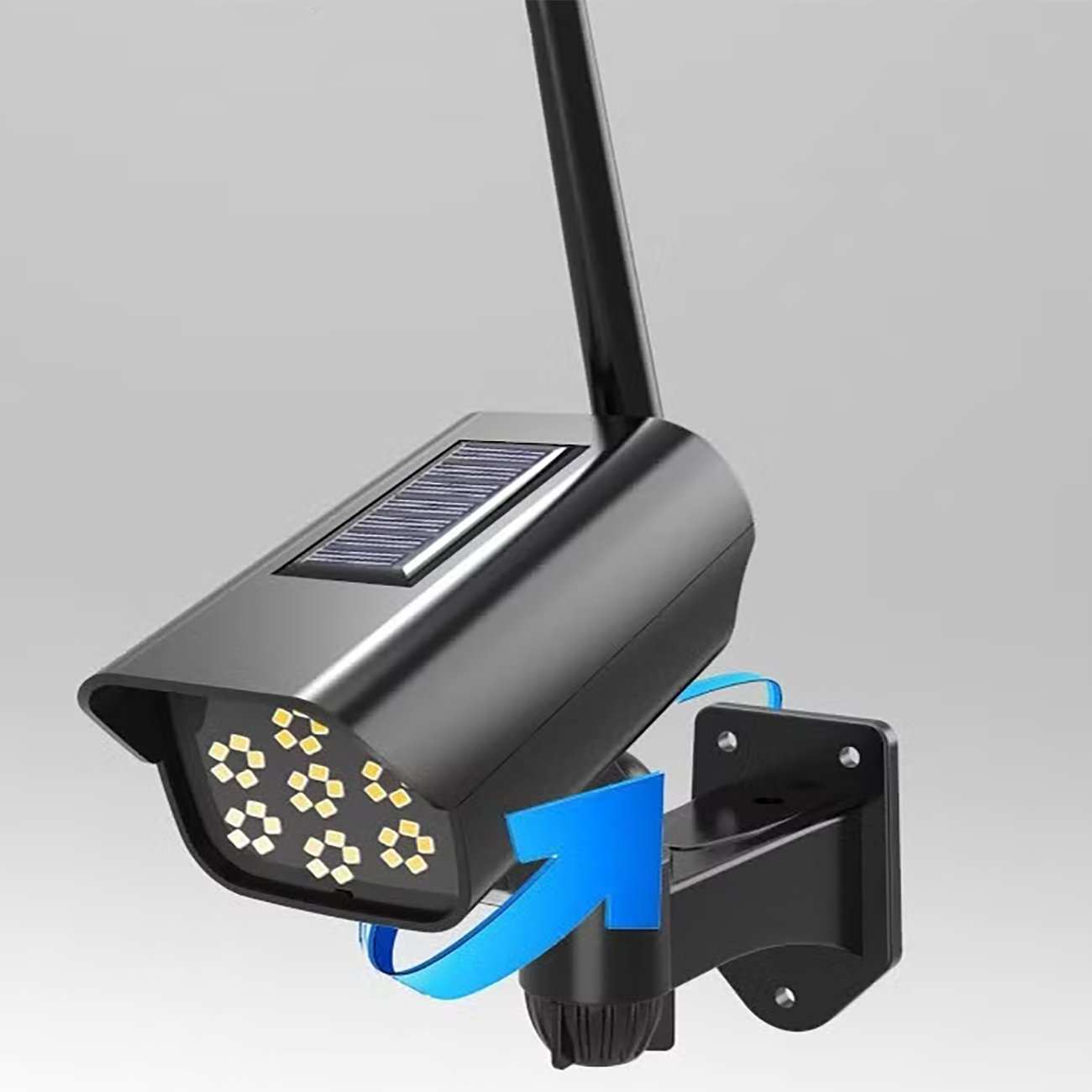 چراغ شارژی هوشمند سنسور حرکتی خورشیدی ضدآب اسمایلینگ شارک SMILING SHARK HS-V79 طرح دوربین مداربسته