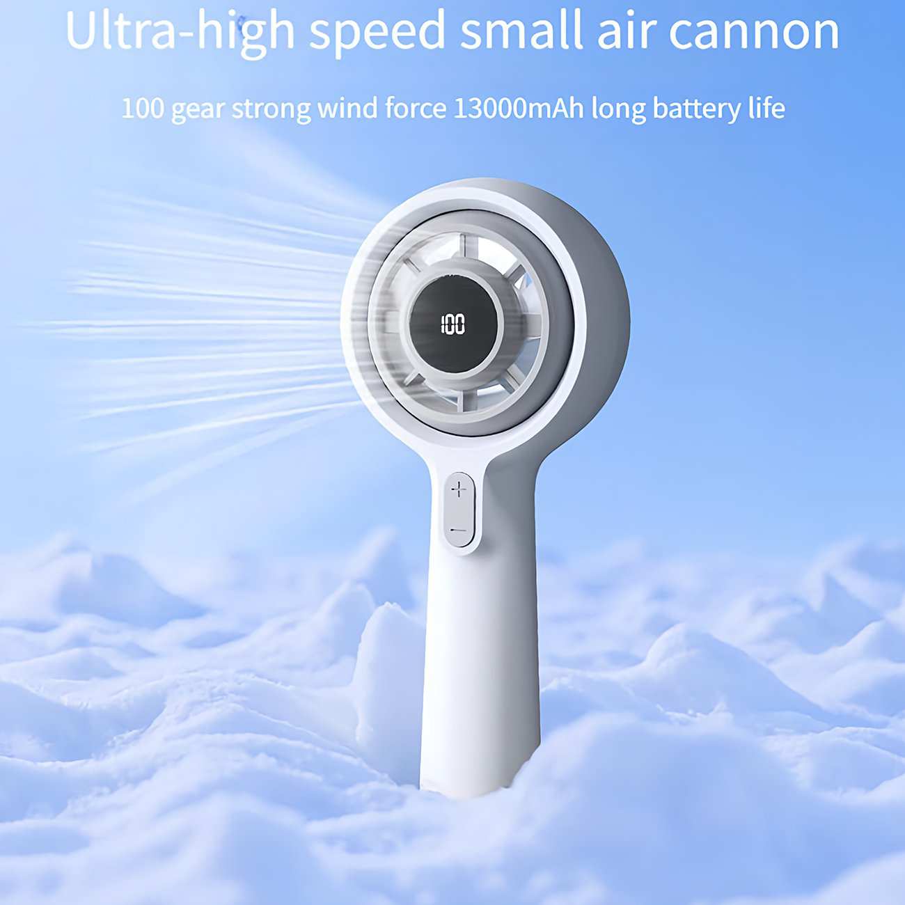 پنکه شارژی دستی دیجیتالی قابل چرخش کوالیتل Qualitell Y3 GXF06