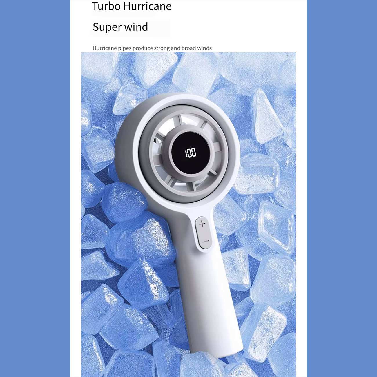 پنکه شارژی دستی دیجیتالی قابل چرخش کوالیتل Qualitell Y3 GXF06