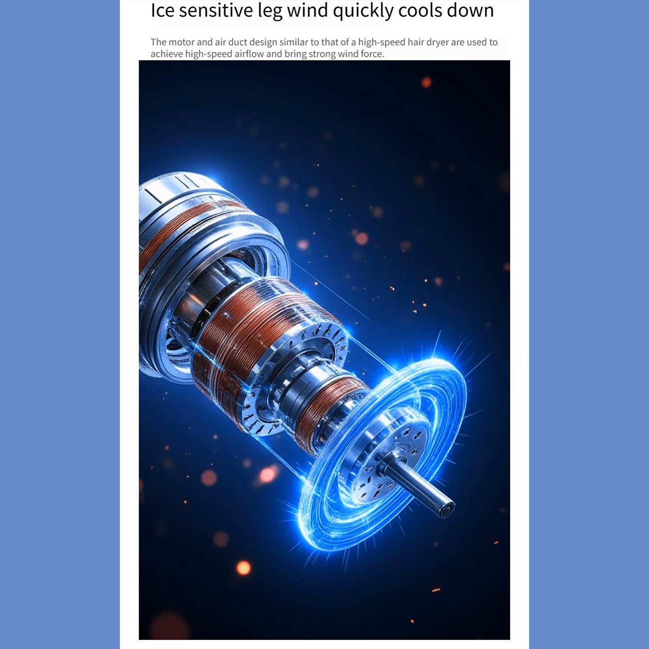 پنکه شارژی دستی دیجیتالی قابل چرخش کوالیتل Qualitell Y3 GXF06