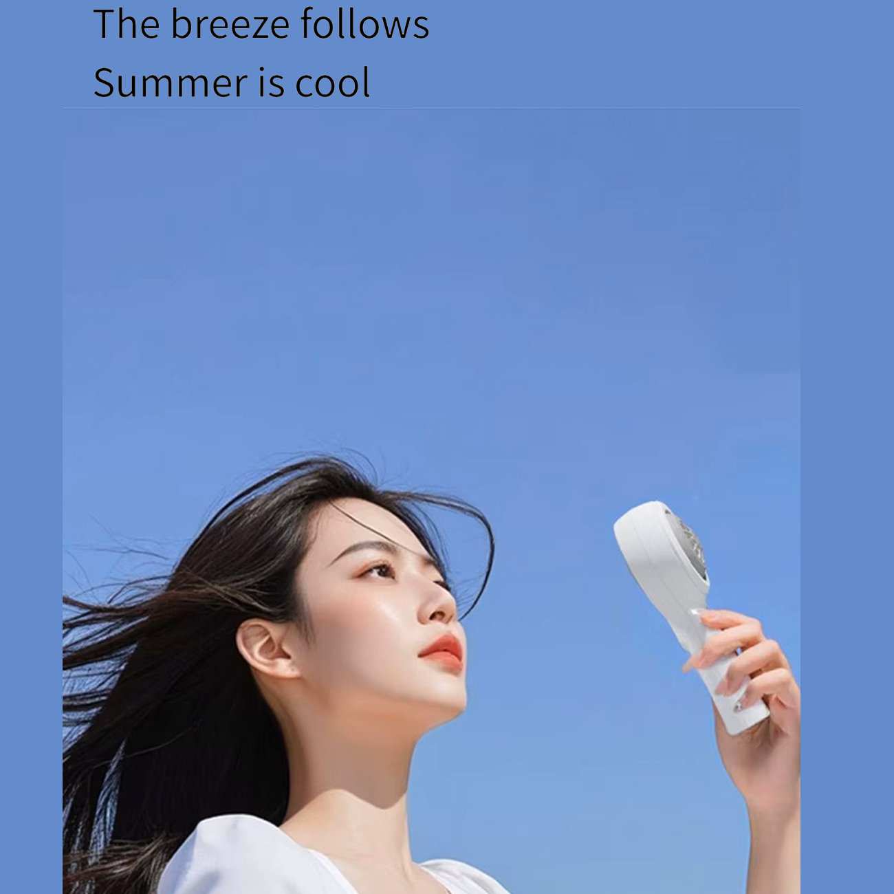 پنکه شارژی دستی دیجیتالی قابل چرخش کوالیتل Qualitell Y3 GXF06