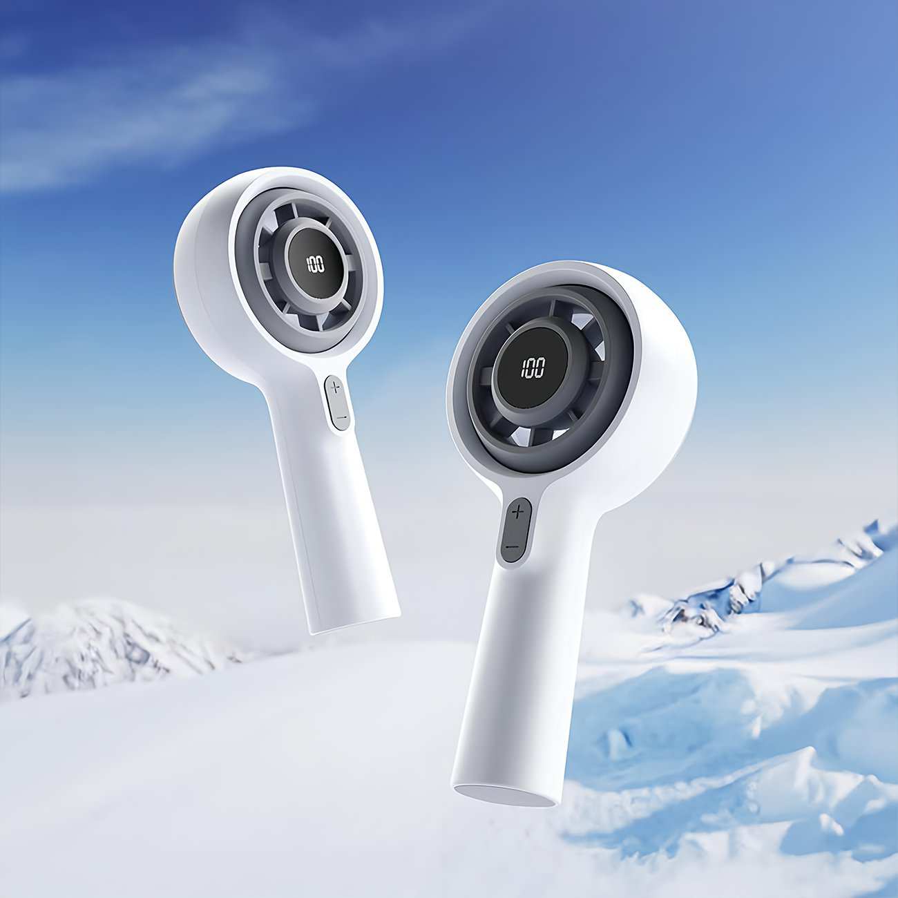 پنکه شارژی دستی دیجیتالی قابل چرخش کوالیتل Qualitell Y3 GXF06