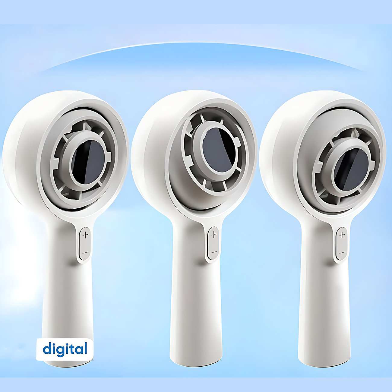 پنکه شارژی دستی دیجیتالی قابل چرخش کوالیتل Qualitell Y3 GXF06