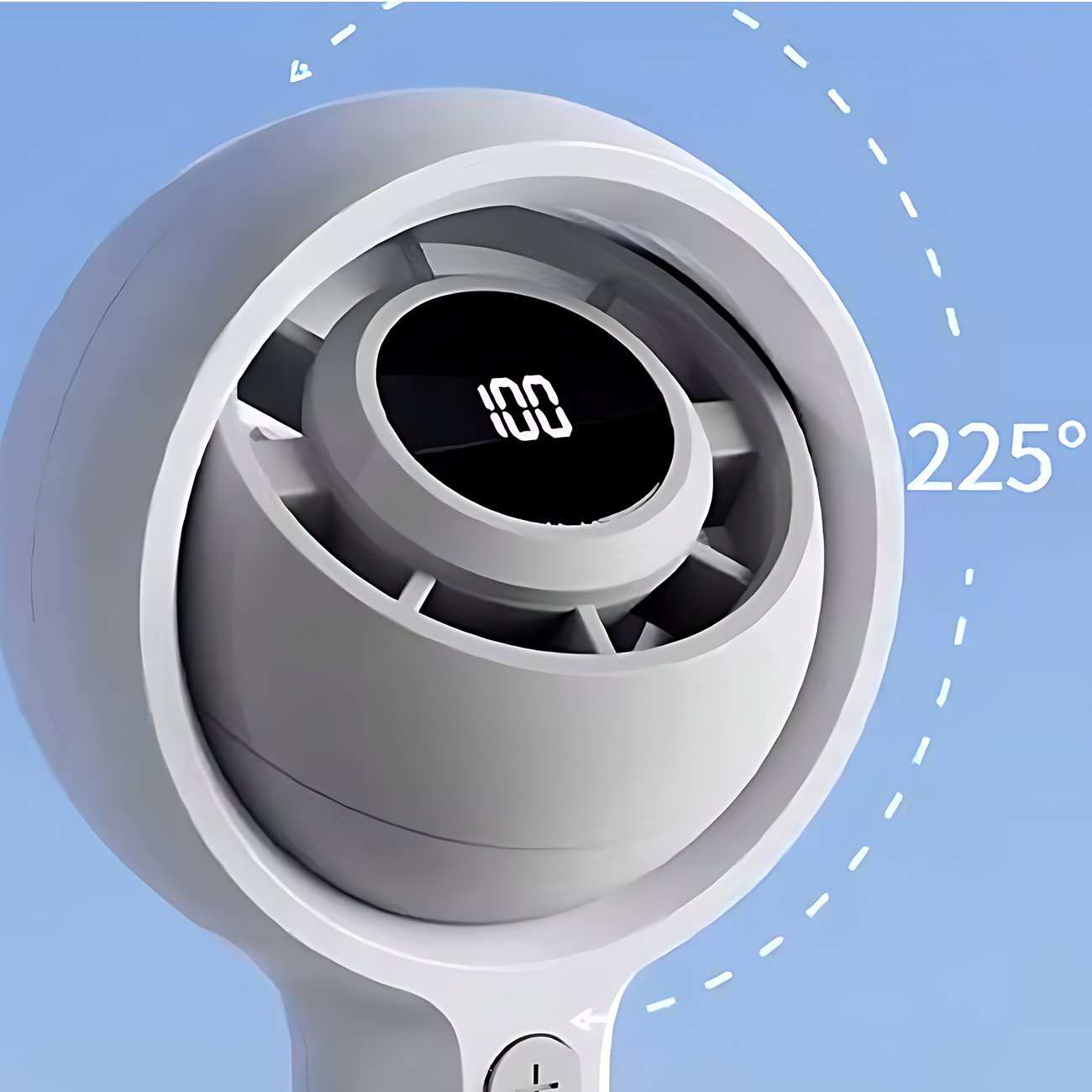 پنکه شارژی دستی دیجیتالی قابل چرخش کوالیتل Qualitell Y3 GXF06