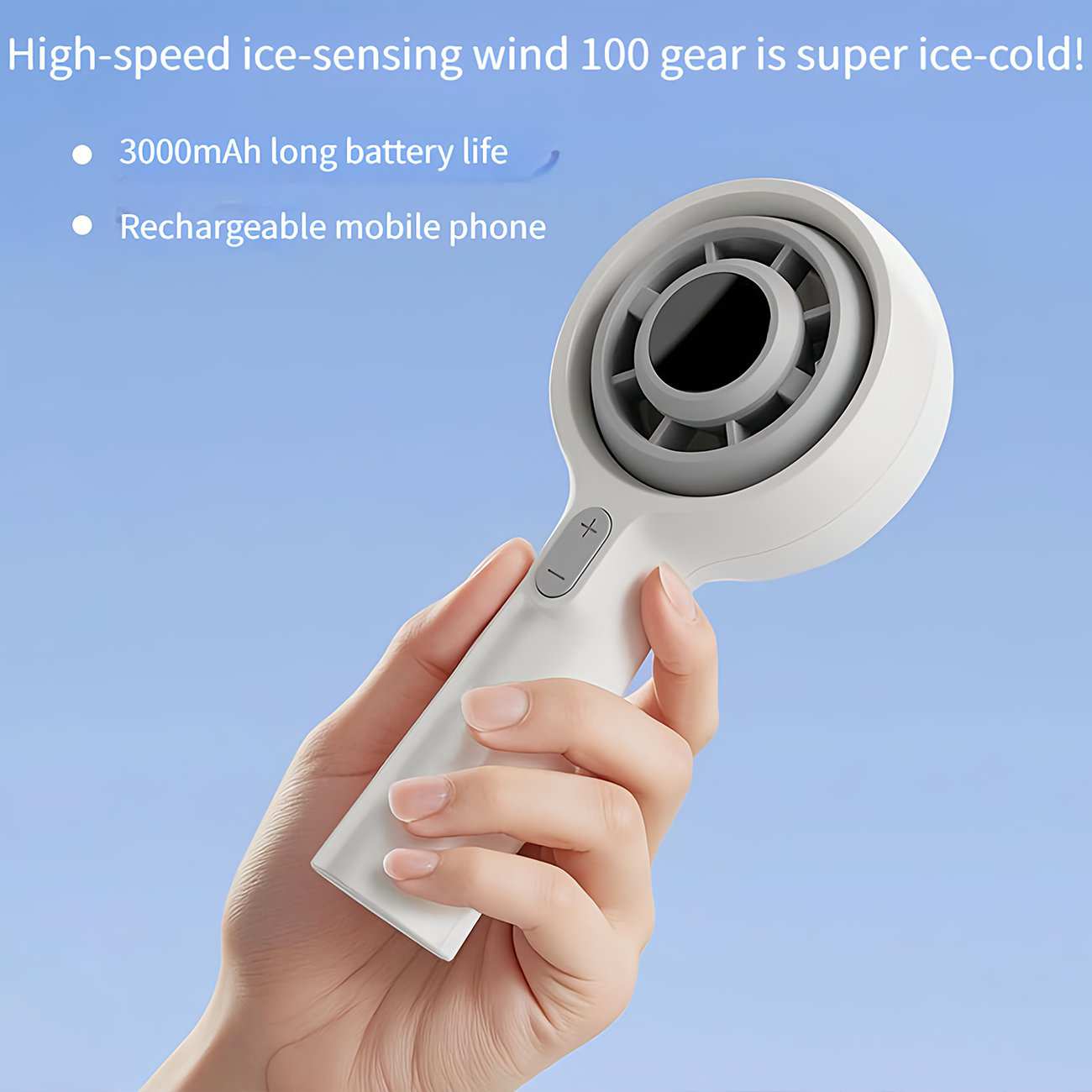 پنکه شارژی دستی دیجیتالی قابل چرخش کوالیتل Qualitell Y3 GXF06