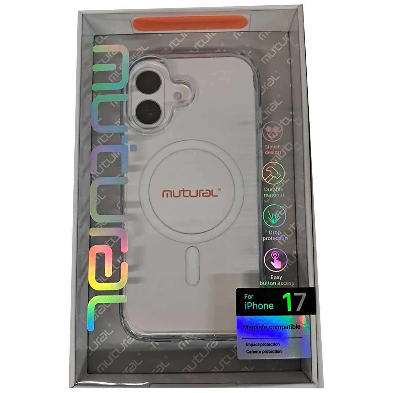 قاب شفاف مگ سیف آیفون 17 موتورال MAGNETIC MUTURAL