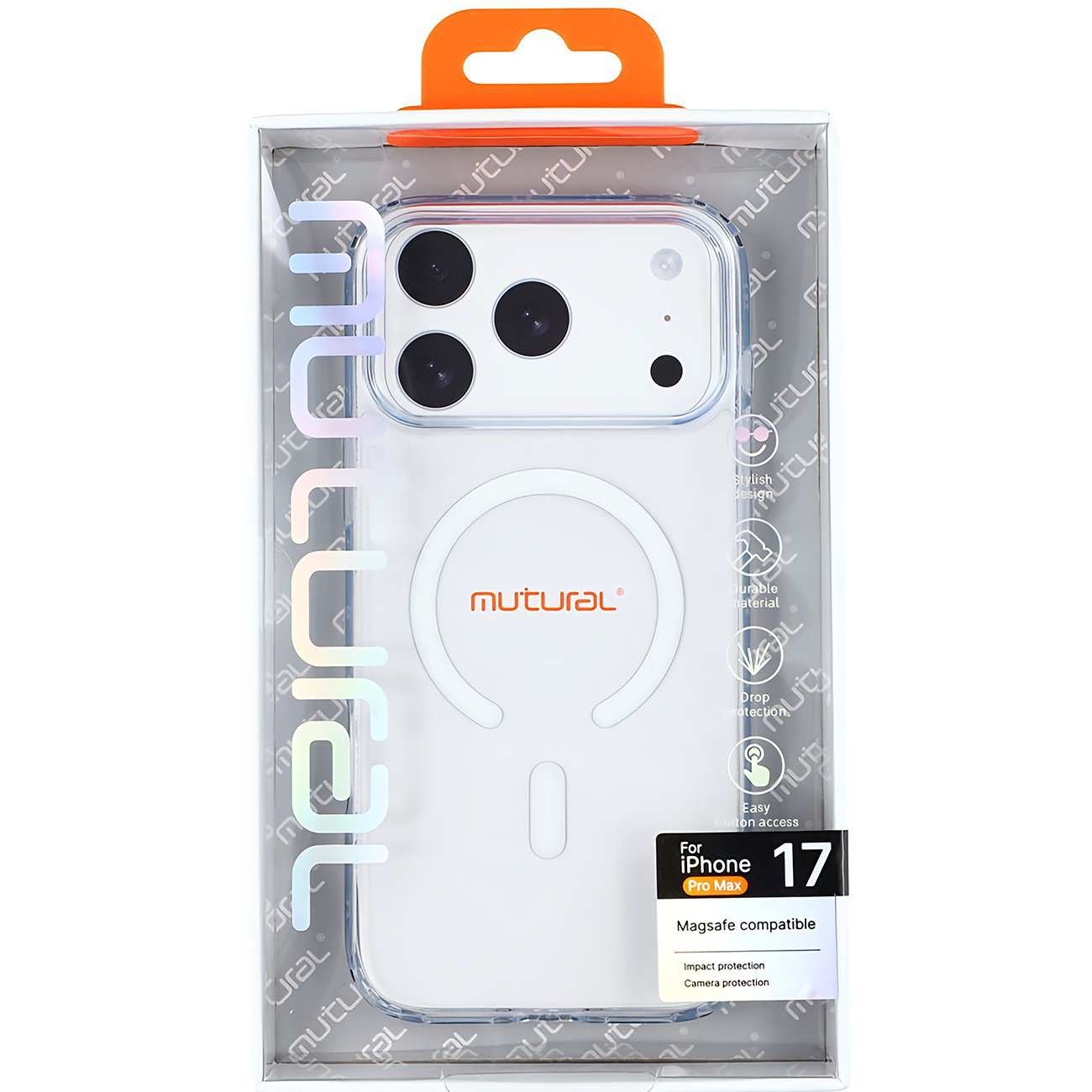 قاب شفاف مگسیف آیفون 17 پرومکس موتورال MAGNETIC