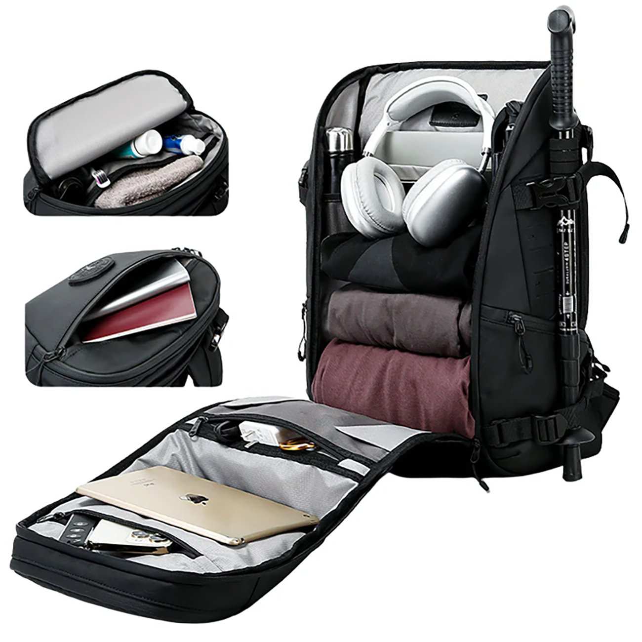 کوله پشتی مسافرتی، کوهنوردی و لپتاپ 15.6 اینچ ضدآب بنج BANGE FW-226 با ظرفیت 22 لیتر