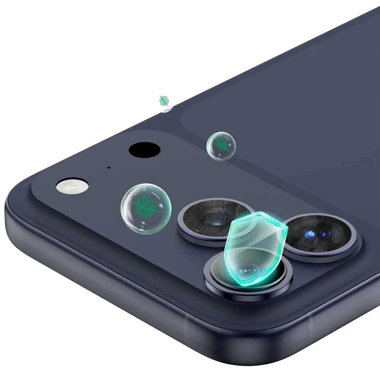 محافظ رینگی لنز دوربین گوشی آیفون 17 پرو و آیفون 17 پرومکس گرین لاین Green Lion GNCMHDP17PM