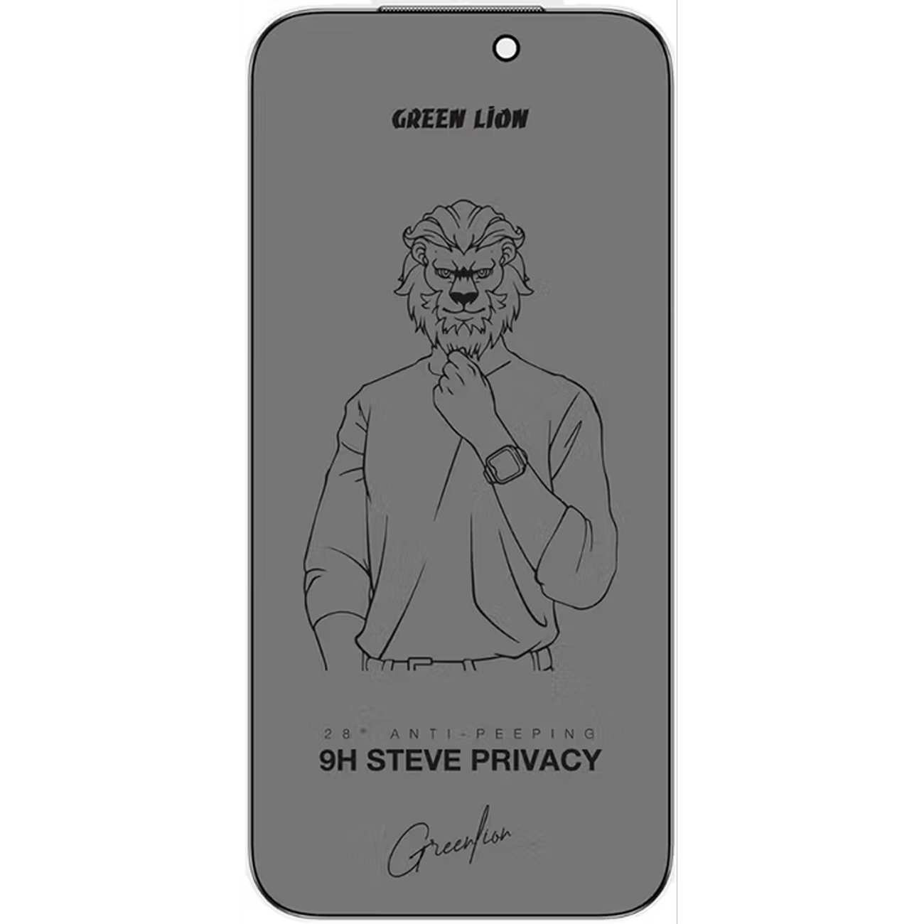 گلس پرایوسی گوشی آیفون17 پرو گرین لاین GN9HSPY17PBK