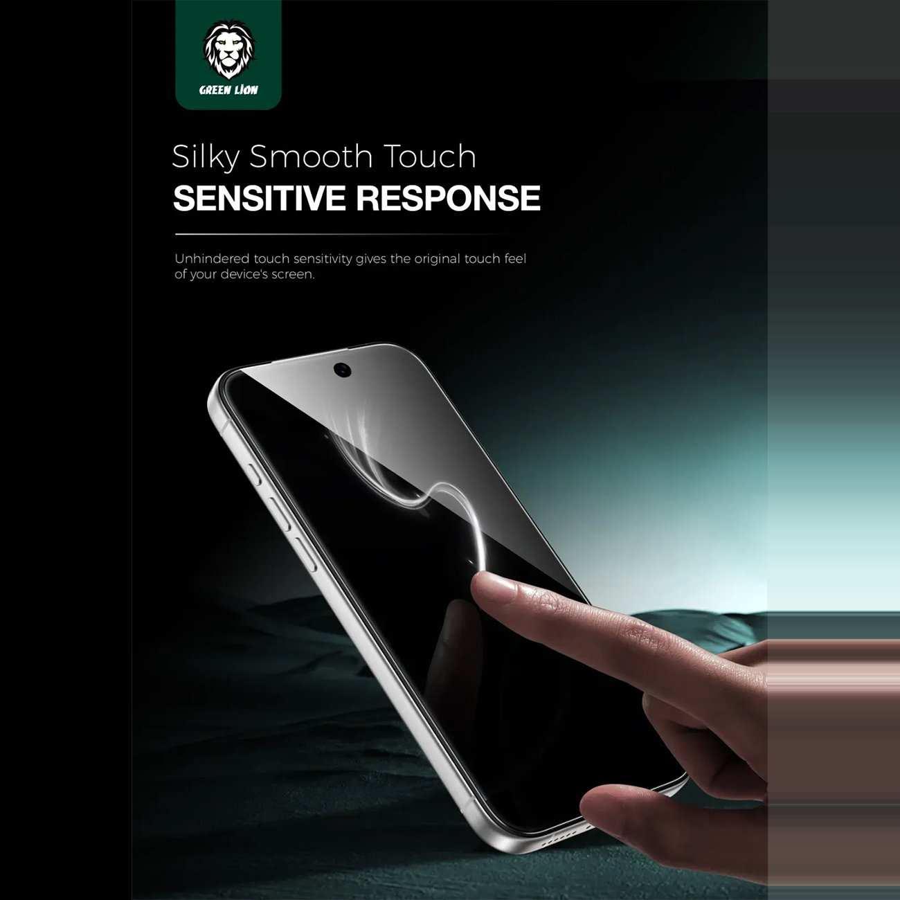 گلس پرایوسی آیفون 16 پرو و آیفون 17 گرین Green Lion GN9HSPY17BK