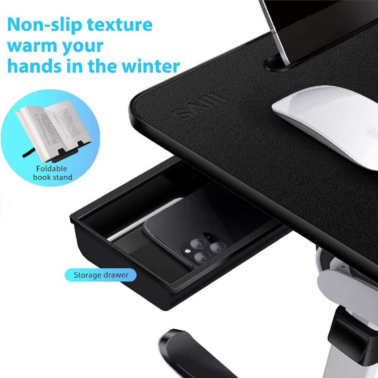 میز تحریر و لپتاپ تا 17 اینچ سایجی K7-Ultimate تاشو و قابل حمل